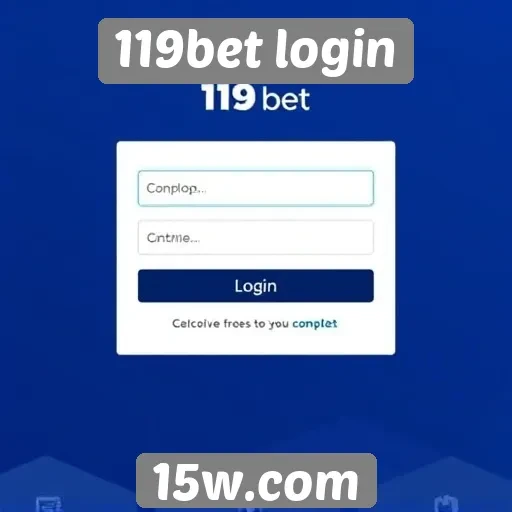 Como funciona o processo de login no 119bet